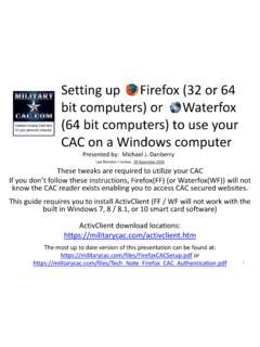 Setting up Firefox to use your CAC on your Windows 